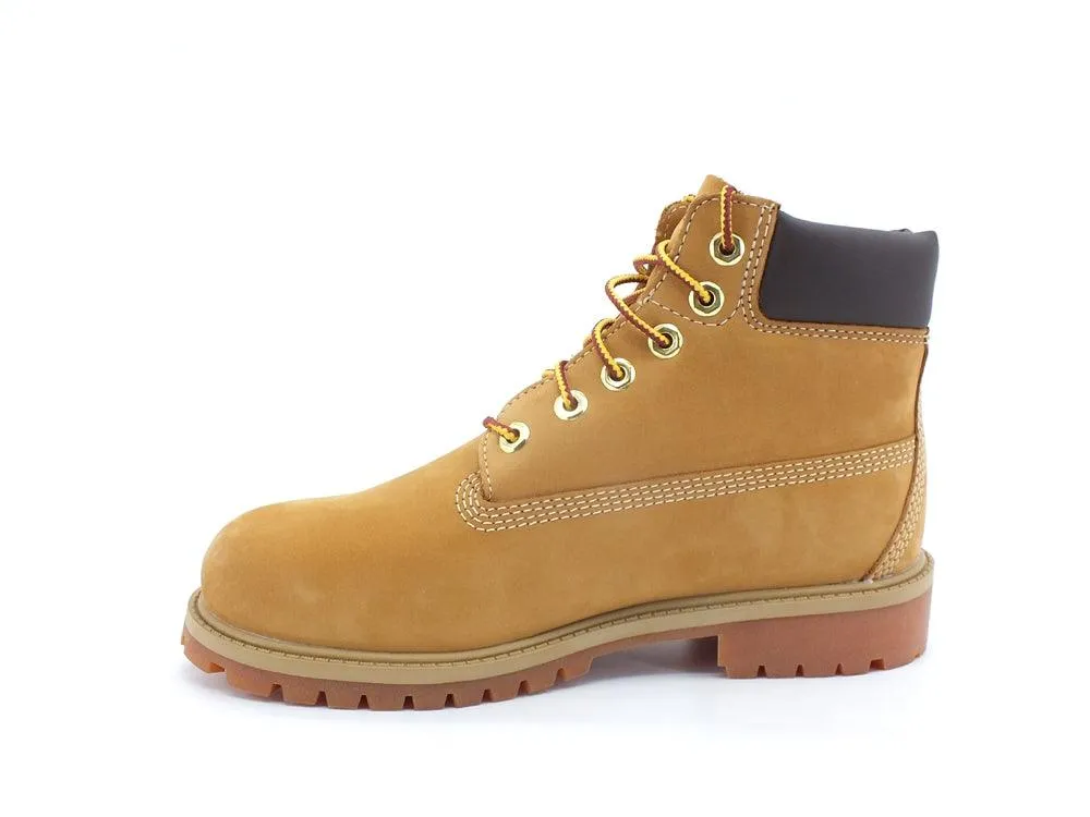 TIMBERLAND Waterproof Stivaletto Boot 6 Fori Nubuk Wheat Miele TB012909