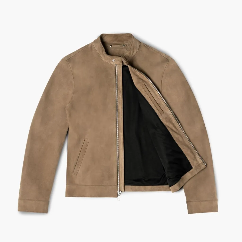 [W] Racer Jacket | Taupe