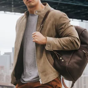 [W] Racer Jacket | Taupe