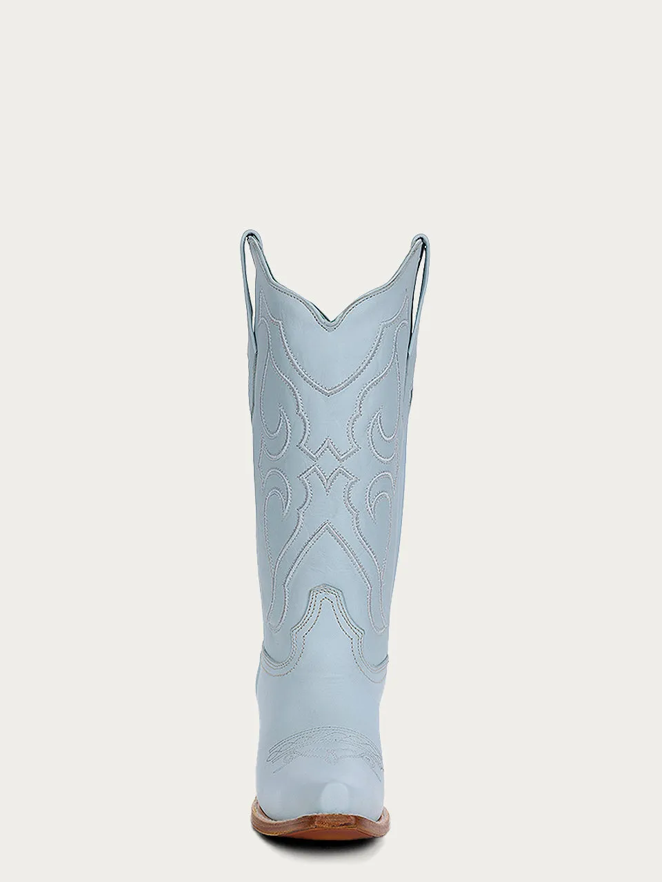 Z5253 - WOMEN'S BABY BLUE EMBROIDERY SNIP TOE COWBOY BOOT